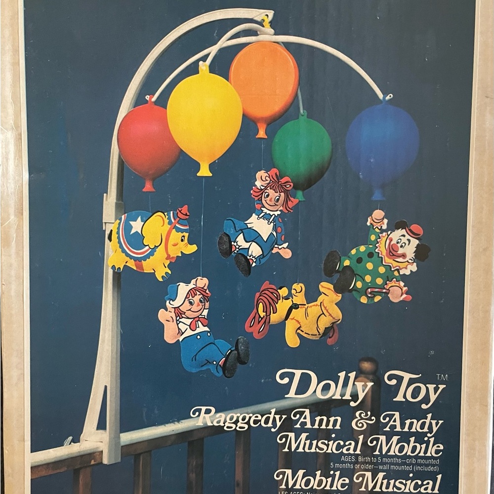 Raggedy Ann & Andy Musical Mobile - Colorful Balloons